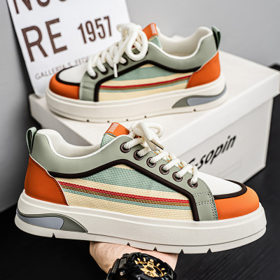 2026新款时尚休闲男鞋春季运动防滑耐磨青年舒适轻便百搭潮流板鞋