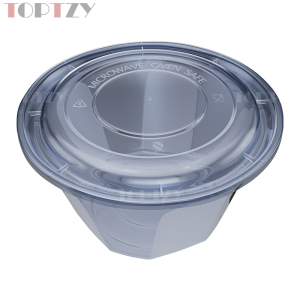 toptzy TZ5071802 一次性餐盒圆形外卖打包盒 50个