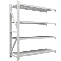 臻远 ZY-HJ-39 仓储货架仓库超市置物家用层架收纳架子 重型1500*500*2000四层副架 灰白色