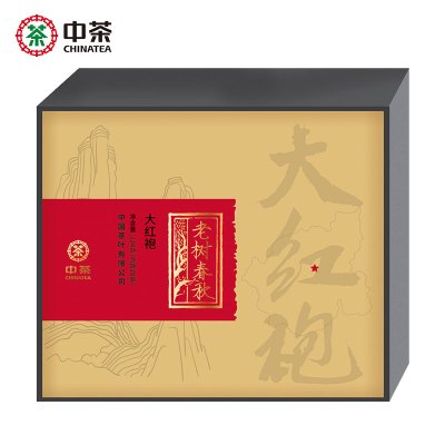 中茶乌龙茶老树春秋系列大红袍礼盒224g中粮茶叶