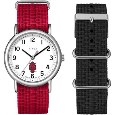 TIMEX女款mm红白配色快拆表带腕表运动休闲