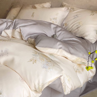 夏季天丝四件套冰丝被套罩夏天床单三件套高级感床上用品套件