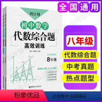 周计划 初中数学代数综合题高训练 8年级 初中通用 [正版]周计划初中语文课外文言文阅读现代文作文名著阅读基础知识数学计