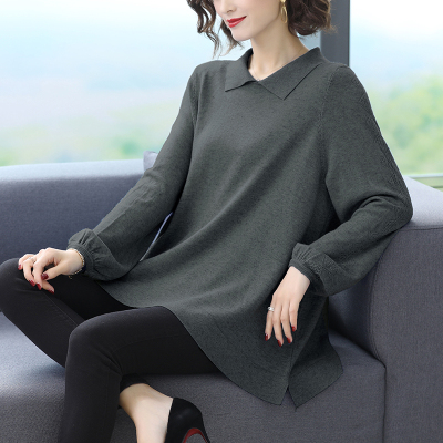 语娄特大码女装200斤秋冬胖mm打底衫加肥加大遮肚子宽松内搭女士毛衣2021大码女装