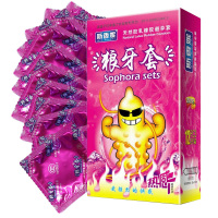 新款斯香妮狼牙套12只装热感安全套浮点大颗粒润滑超薄款安全避孕组合套装狼牙保险套女性用计生器械夫妻房事性生活成人情趣用品