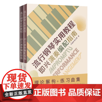 流行钢琴实用教程:即兴演奏编配指南(全2册) 于晓坤 危文鼎著 音乐教材 花城出版社正版书籍