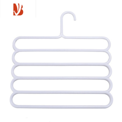 三维工匠挂裤子专用衣架折叠裤架多多层家用器裤夹衣柜收纳架子