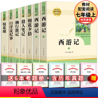 [全7册]七年级上册全套+考题册 [正版]人民教育出版社朝花夕拾书鲁迅原著七年级上册必阅读课外书初中生版人教版名著无删减