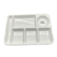 先互丁 密胺仿瓷六格餐盘 多规格 个