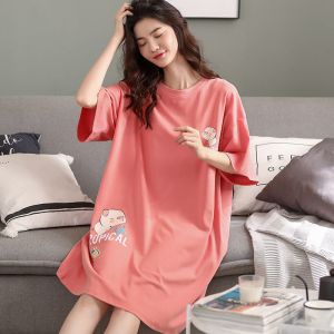 睡裙女夏季短袖连衣裙韩版清新学生可爱睡衣夏天家居服