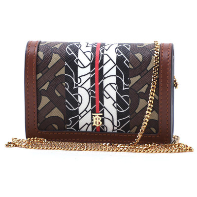 burberry/博柏利 2020年新款女士可拆卸链条皮革单肩包8020402