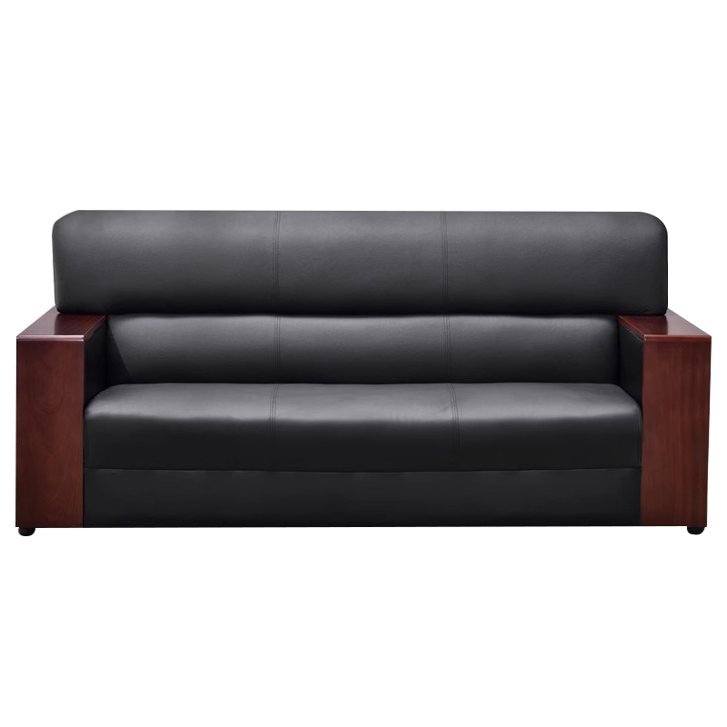 利特莱依办公沙发简约现代沙发商务接待会客西皮沙发三人位