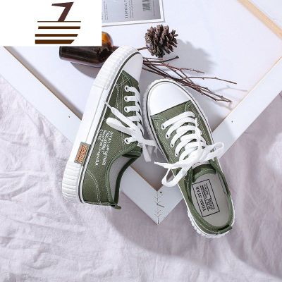 尗卡ins帆布鞋女学生韩版原宿ulzzan红板鞋2020新款潮鞋百搭小白鞋