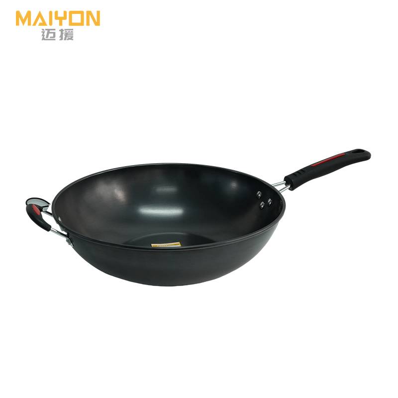 迈援 家用厨房 炒锅 32cm平底 个