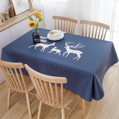 家柏饰(CORATED)北欧风桌布棉麻布艺小清新防水防油防烫长方形茶几餐桌垫