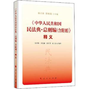 正版新书]《中华人民共和国民法典·总则编(含附则)》释义杨立新