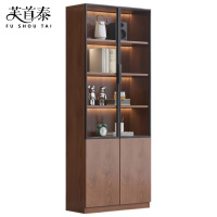 芙首泰玻璃门书柜双门双柜800*320*2000mm个