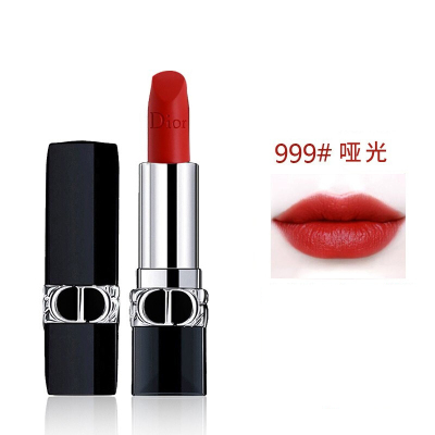 迪奥Dior口红全新烈艳蓝金唇膏女哑光999#3.5g( 传奇红 生日礼物送女友女生 送朋友)