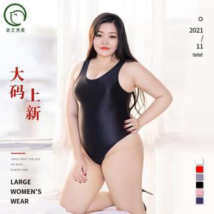 情趣内衣欲之诱惑大码油亮高弹镂空透视紧身开档连体泳衣情趣内衣
