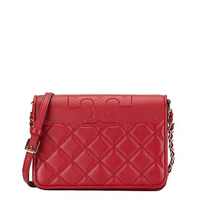 汤丽柏琦ToryBurch2021新款SavannahCombo时尚小清新经典徽标格纹单肩斜挎包女Redstone