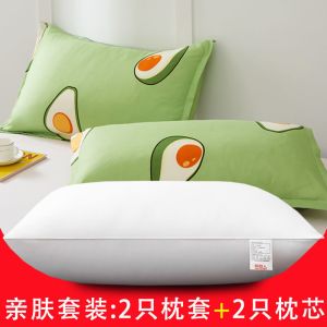 枕头芯套装一对可水洗酒店枕头家用护颈椎枕芯单人学生枕头春夏秋冬季