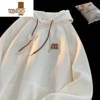 YANXU胖胖哥灯芯绒连帽卫衣男士秋季港风ins韩版潮流宽松大码胖子外套