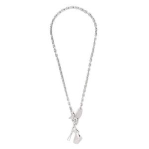 Vivienne Westwood女士黄铜材质复古时尚饰品耳环项链手链多用途珠宝 银色