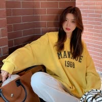 over原宿风卫衣女ins韩版宽松休闲上衣港风打底衫学生女装潮
