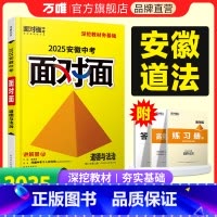 道德与法治 安徽省 [正版]2025安徽道德与法治面对面初三总复习全套资料七八九年级初三政治模拟题训练历年中真题卷辅导书