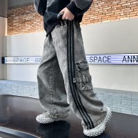 男童牛仔裤春秋款新款男孩秋季工装裤子中大儿童秋装休闲裤潮