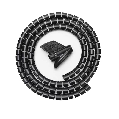 晨潞电子 CLU-0806 8mm6m 缠绕管保护套 电线理线器 (计价单位:包) 黑色