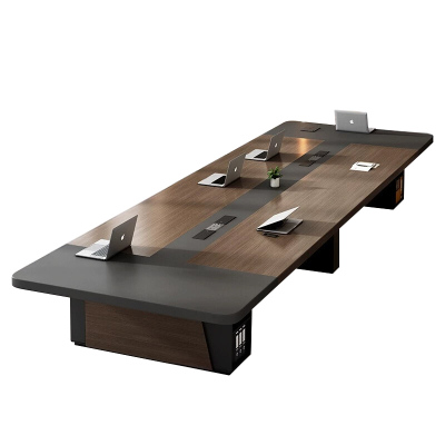 苏宁 质凡 长条桌现代简约会议桌/ZF-HYZ010/8000*1600*750mm 不含椅