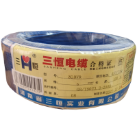 三恒 阻燃电线ZC-BVR 6mm²×100m 卷