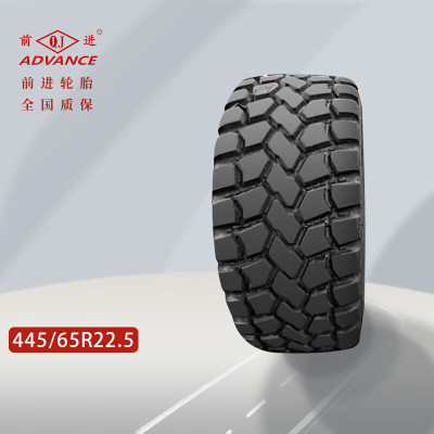 前进445/65R22.5越野钢丝胎真空胎陕汽特种车轮胎