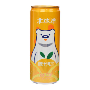 北冰洋橙汁汽水 中华老字号含果汁碳酸饮料330ml*12听