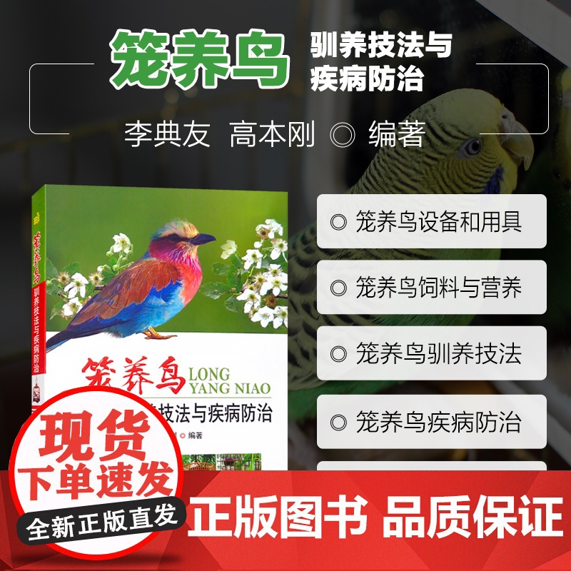 正版书籍 笼养鸟驯养技法与疾病防治 观赏鸟养殖图书 养鸟书籍 鸟高效养殖饲养教程 笼中鸟养殖与疾病诊断与治疗预防技术大