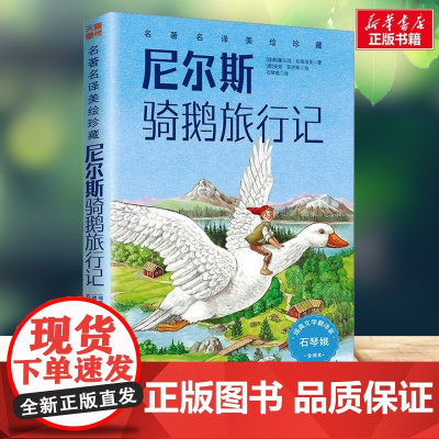 尼尔斯骑鹅旅行记 名著名译美绘珍藏小学生三四年级课外书正版书籍店天地出版社快乐读书吧寒暑假阅读