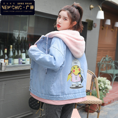 广赫初中生女装春装外套可爱休闲16高中学生15少女14牛仔棉服13洋气12夹克