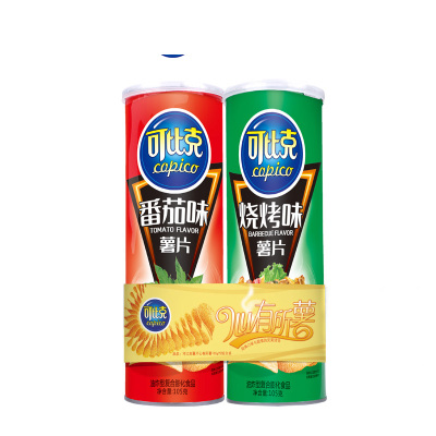 9.9元包邮 可比克 薯片105g*2罐