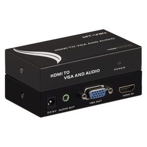 迈拓维矩MT-HV01 hdmi转vga带音频高清转换器机顶盒接电视投影仪转接头