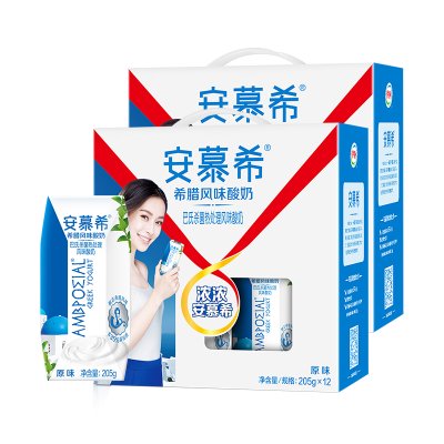 27.9元包邮  伊利安慕希205G*12盒