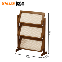 枢泽 简易资料展示架 塑藤53cm 组