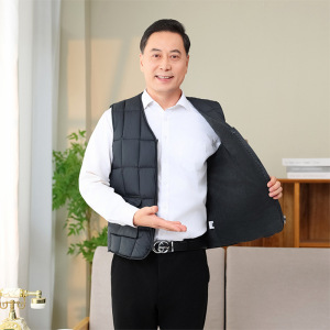 中老年人秋冬装马甲男加绒加厚多袋马夹爷爷保暖上衣爸爸背心坎肩