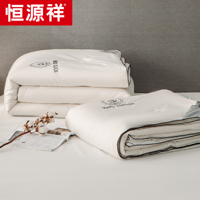 恒源祥保暖冬被绣花棉被春秋薄四季被芯单人学生宿舍空调被子棉絮刺绣棉花被褥