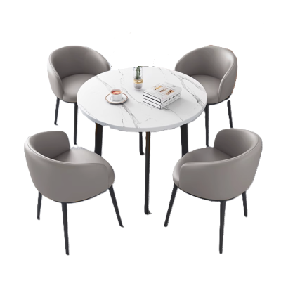 悦雅阁 洽谈桌 80cm圆桌+4把椅子 /套