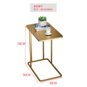 北欧ins大理石小茶几现代简约沙发边柜置物架角几卧室床头方桌子