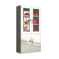 帅畅304不锈钢应急物资柜消防救援器材箱防护用品柜室外微型消防柜高1800*宽900*深400(加厚304材质)