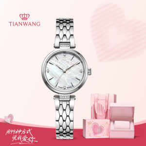 天王手表女士石英表新款暗夜玫瑰女表时尚气质小众夜光女表31584