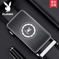 花花公子皮带男士真皮韩版新款潮年轻人休闲自动扣牛皮高档裤腰带