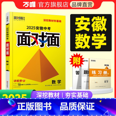 数学 安徽省 [正版]2025安徽数学面对面初三总复习全套资料七八九年级初三数学模拟题训练历年中真题卷辅导书资料万维教育